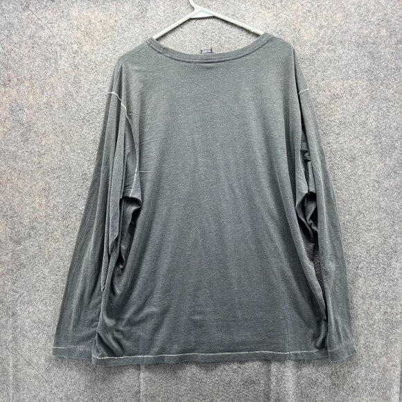 Harley-Davidson Shirt Mens Large Gray Long Sleeve Cotton Blend Crewneck - Picture 3 of 13